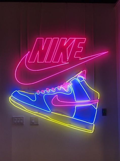 Client Gallery | Let There Be Neon Shoes Neon Sign, Large Outdoor Wall Decor, Eyebrow Types, Neon Boutique, Photo Basket, Neon Game, Unicorn Sign, Neon Nike, Step By Step Contouring