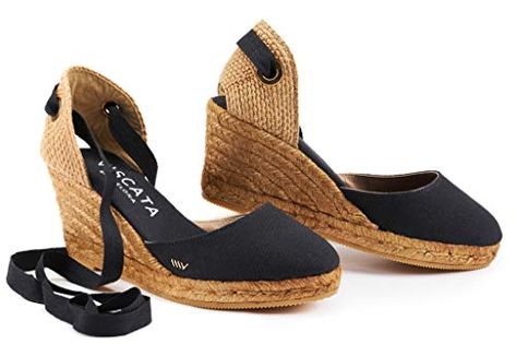 Viscata Sagaro Women's Sandals Espadrille Canvas Wedges with Ankle Laces Ankle Tie Espadrilles, Spanish Espadrilles, Comfy Wedges, Sell Shoes, Lace Up Espadrilles, Heels Online, Wedge Espadrilles, Lace Up Wedges, High Shoes