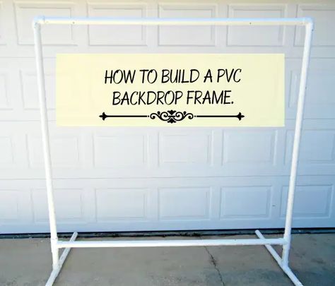 Freestanding DIY PVC Backdrop: How to Hang Your Paper Flowers Make Backdrop, Diy Pvc Pipe Backdrop, How To Make Backdrop, Pvc Backdrop Stand, Hanging Paper Flowers, Diy Backdrop Stand, Pvc Backdrop, Flowers Backdrop, Deco Ballon