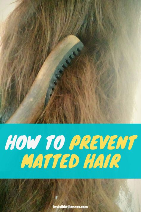 Are you struggling with matted hair? The best way is to prevent your hair from tangling in the first place - this is how! Knotty Hair, Pixie Haircut Styles, Long Hair Care, Matted Hair, Kaley Cuoco Short Hair, Hair Knot, Pixie Haircut For Thick Hair, Growing Out Short Hair Styles, Grow Long Hair