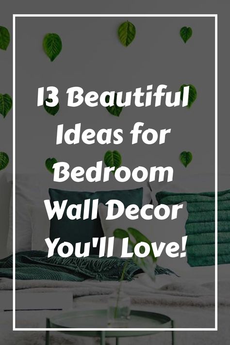 13 Beautiful Ideas for Bedroom Wall Decor You'll Love! Big Bedroom Wall Ideas, Art In Bedroom Ideas, Picture Hanging Ideas For Bedroom, Decorative Bedroom Wall, Big Wall Bedroom Decor Ideas, Over Bed Decor Ideas, Bedroom Tapestry Ideas, Large Bedroom Wall Decor Ideas, Bare Wall Ideas