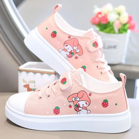 Sanrio Kuromi casual shoes girl canvas shoes my melody spring autumn sports shoes children's soft-soled sneakers skate shoes _ - AliExpress Mobile Aliexpress Shoes, Shoes For Kids Girl, Soft Girl Shoes, Shoes For Kids, Sanrio Shoes, My Melody Things, My Melody Shoes, Kuromi Shoes, My Melody Clothing