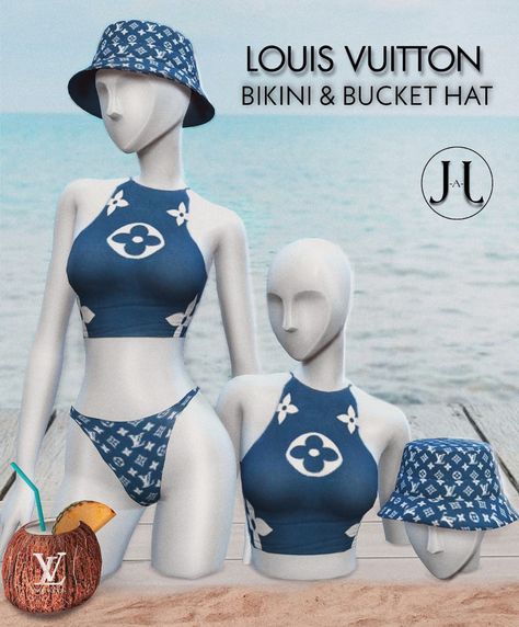 J-ARMOIRE — Top - MESH INCLUDED Bottom - MESH Bucket Hat -... Sims 4 Cc Clothes Female Swim, Sims 4 Cc Mods Swimsuit, Sims 4 Lifeguard Cc, Sims 4 Lv Cc, Sims 4 Vacation Clothes Cc, Sims 4 Fendi Cc, Sims 4 Vacation Clothes, Sims Bathing Suit Cc, Sims 4 Cc Bathing Suit Patreon