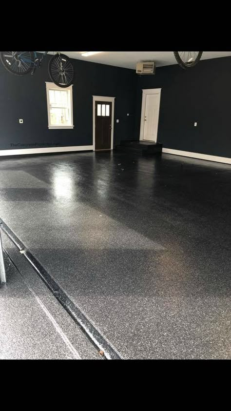 GraniFlex Garage Floor- Tailored Concrete Coatings- Boyce VA Garage Interior Paint, Painted Garage Walls, Garage Paint Colors, Garage Floor Finishes, Garage Redo, Garage Epoxy, Cabinets Garage, Garage Paint, Garage Storage Inspiration