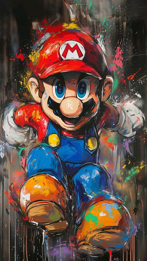 Images Pop Art, Frames Ideas, Super Mario Art, Mario Art, Pop Art Wallpaper, Graphic Tshirt Design, Cool Wallpapers Art, Oil Painting Abstract, Art Therapy