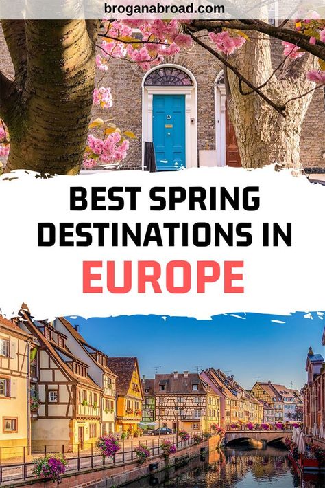 Europe In Spring, Spring Europe, Spring Travel Destinations, Places To Visit In Europe, Travel In Europe, Spring Break Destinations, Europe Trip Itinerary, Europe Itineraries, European Destination