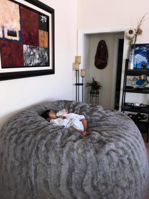 Giant Bean Bag Chair | The BigOne | Lovesac Big Fluffy Bean Bag Chair, Love Sack Couch Living Rooms, Love Sack, Love Sac, Giant Bean Bag, Giant Bean Bag Chair, Bean Bag Bed, Bean Bag Living Room, Bedroom Decor For Small Rooms