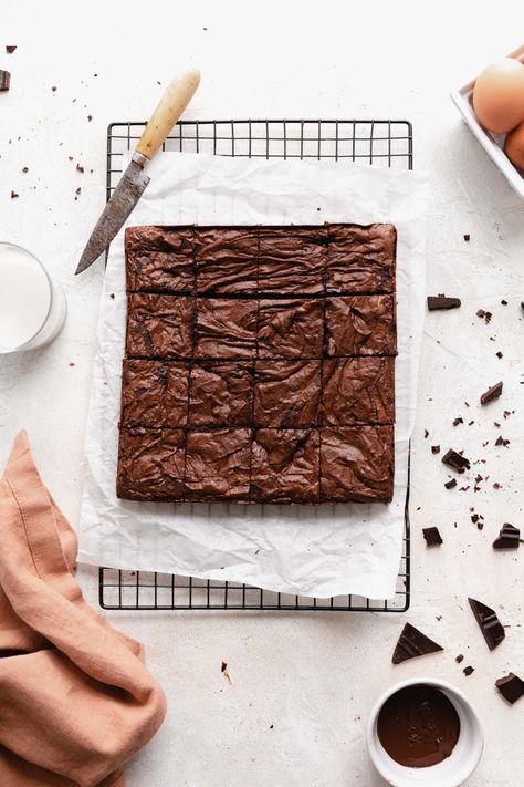 Better Than Boxed Brownies - Broma Bakery Flourless Dessert Recipes, Boxed Brownies Better, Cookie Perfection, Flourless Brownie Recipe, Flourless Baking, Flourless Desserts, Flourless Brownies, Broma Bakery, Box Brownies