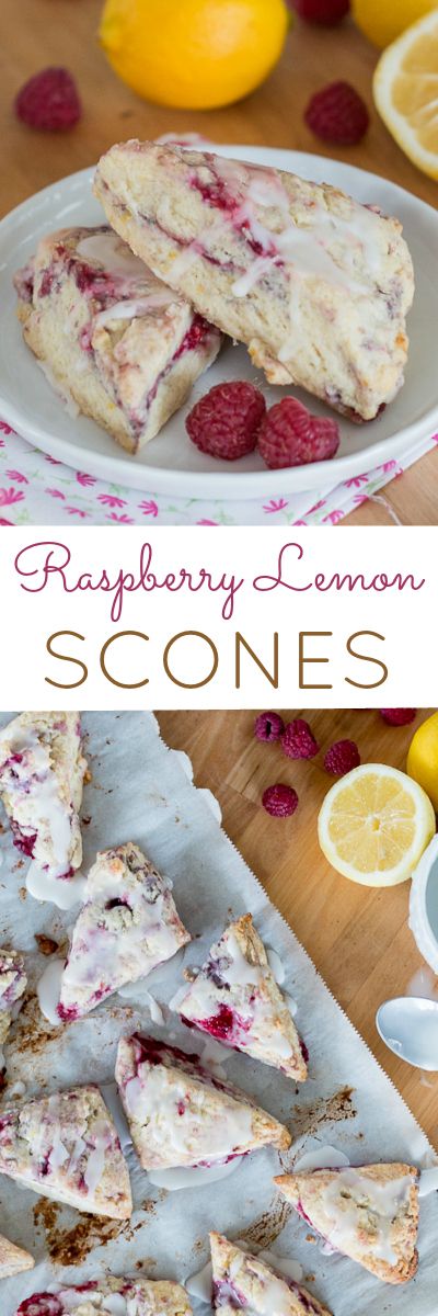 Simple and quick to prepare, these little Raspberry Lemon Scones are full of tart berry and tangy lemon flavor. This easy recipe is perfect for a quick breakfast or an afternoon treat. #scones #breakfast #brunch Raspberry Lemon Scones, Raspberry Scones, Lemon Scones, Lemon Flavor, Lemon Raspberry, Monkey Bread, Scone Recipe, Quick Breakfast, Pavlova