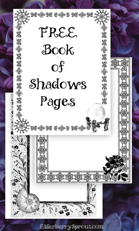 These designs feature digitally restored tatted lace border designs with a vintage crystal ball and ammonite shell in the corner. One page also features my elderberry sprout logo. These designs are atop in an ink-saving white background. This is a DIGITAL DOWNLOAD. You will receive 1 PDF download with the following features: High quality, 300 DPI Formatted on 8.5x11 sheet for easy at-home printing Grimoire Design Art, Blank Grimoire Pages, Free Grimoire Pages, Book Of Shadows Pdf Free, Book Of Shadows Pdf Worksheet, Digital Book Of Shadows, Free Printable Grimoire Pages, Craft Planner Printable Free, Spell Book Art