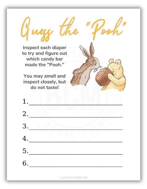 This is THE guide to Winnie the Pooh baby shower game ideas. With 38 unique games to choose from - including classic games everyone enjoys playing, like Don't Say Baby - your only problem will be narrowing them down! Plus, we're offering a download of 5 printable Winnie the Pooh baby shower games FREE. We've hand-traced and watercolored DOZENS of illustrations from the vintage A.A. Milne Winnie-the-Pooh book for your baby shower printables! Gender neutral, baby girl, baby boy styles available. A Little Pooh Is Almost Due, Baby Shower Pooh Games, Pooh Bear Themed Baby Shower Ideas, Free Printable Winnie The Pooh Baby Shower Games, Pooh Bear Baby Shower Games, Winnie The Pooh Games Party Ideas, Neutral Winnie The Pooh Baby Shower Ideas, Weenie The Pooh Baby Shower Ideas Boy, Winnie The Pooh Shower Games