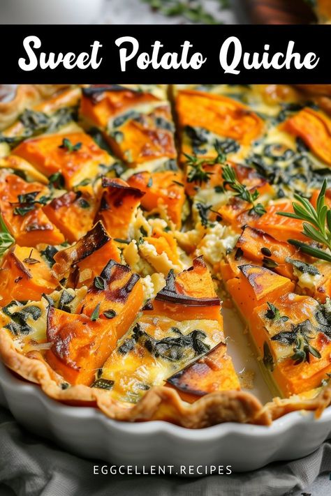 If you’re looking to enjoy a nutritious and flavorful meal, a Sweet Potato Quiche is a fantastic choice. #Sweet Potato Quiche #Sweet Potato Quiche crust #sweet potato quiche florentine #sweet potato quiche recipes #crustless sweet potato quiche recipes #quiche recipes with sweet potato crust #sweet potato crust quiche recipes #sweet potato crust spinach quiche #sweet potato crust quiche with spinach #spinach feta quiche with sweet potato crust Quiche Recipes Sweet Potato, Fall Quiche Ideas, Sweet Potato Quiche Recipes, Uses For Leftover Sweet Potatoes, Crust Quiche Recipes, Dinner Ideas With Sweet Potatoes, Sweet Potato Pie Crust, Sweet Potato Lunch Ideas, Sweet Potato Vegetarian Recipes