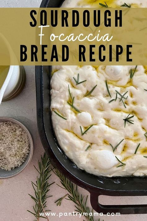 Sourdough Focaccia Bread Recipe, Use Sourdough Discard, Focaccia Recipes, Foccacia Recipe, Sourdough Starters, Sourdough Focaccia, Makanan Rendah Kalori, Simple Sourdough, Recipe Using Sourdough Starter