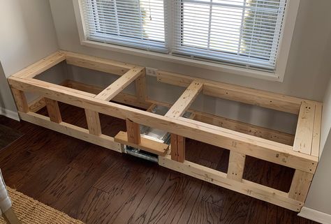 How to Build A Window Seat With Hidden Storage | Sammy On State