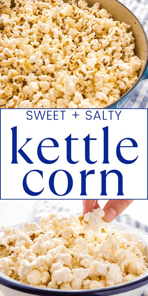 Whirley Pop Kettle Corn, Kettlecorn Popcorn Recipes, Savoury Popcorn Recipes, Kettle Corn Seasoning Recipe, Microwave Kettle Corn, Sweet Popcorn Seasoning, Harvest Treats, Popcorn Recipes Savory, Popcorn Flavours