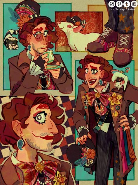 The Mad Hatter Fanart, Timothy Stoker Fanart, Mr Birchum, Mr Scarlettella Homicipher Fanart, Mad Hatter Fanart, Mad Hatter Art, Will Wood, Lemon Demon, The Mad Hatter