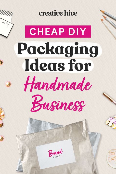 Craft Business Packaging Ideas, Diy Freebies Ideas For Small Business, Inexpensive Packaging Ideas, Handmade Business Packaging, How To Package Your Product Ideas, Diy Branding Packaging, Aesthetic Shipping Packaging, Packaging Supplies For Small Business, Low Budget Packaging Ideas