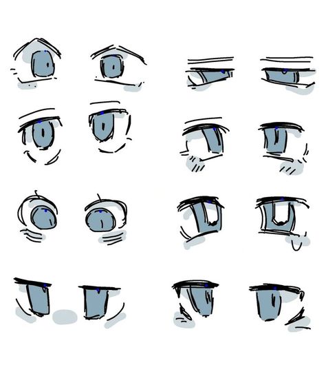 Eyes Chibi Reference, Free Eye Base, Drawing Chibi Eyes, Eye Injury Drawing Reference, Art Expressions Reference, Eye Base Drawing Male, Anime Eye Art Styles, Oc Eyes Drawing, Chibi Eye Reference