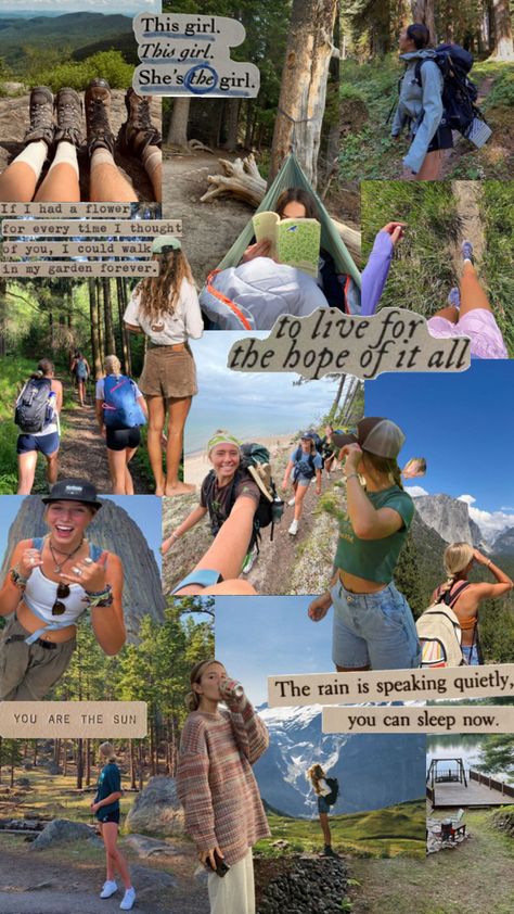 Hiker granola girl aesthetic summer Granola Girl Aesthetic Summer, Quotes Walking, Quotes About Hiking, Funny Hiking Quotes, Walking Quotes, Adventure Core, Granola Aesthetic, Short Travel Quotes, Granola Girl Aesthetic