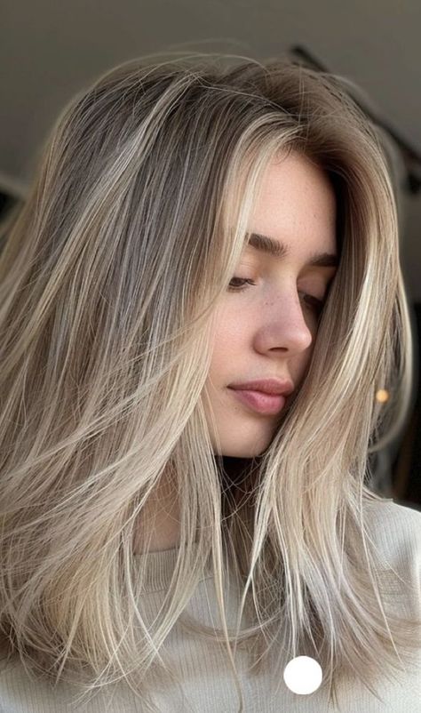 #hairstyleinspo #hairgoals #hairtrends #hairstyleideas #hairinspiration #hairtutorial #hairtransformation #hairlove #hairstyleoftheday #hairfashion Vanilla Creamy Blonde Hair, Soft Beige Hair Colour, Dusky Blonde Hair, Blonde Hair Colors For Summer, Blond Hair Tones, Babylights Ash Blonde, Neutral Tone Blonde Hair, Neutral Toned Blonde Hair, Blond Winter Hair Color