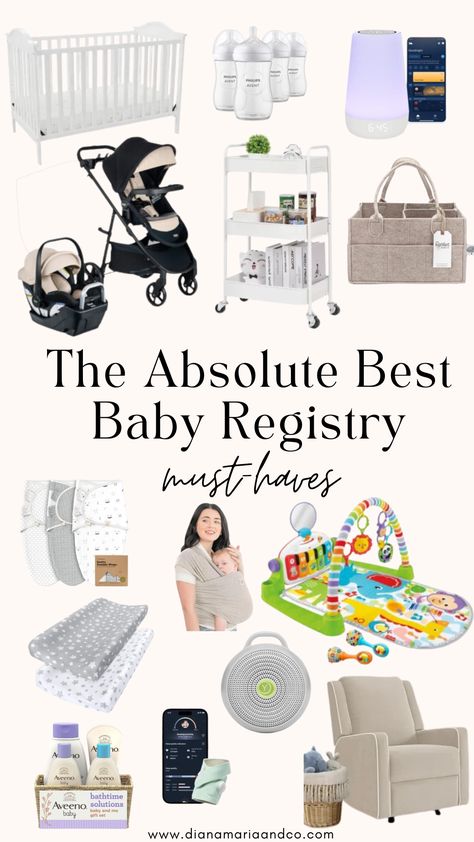 These baby registry must-haves are my absolute favorites so far and I am so glad to have a list that's so helpful! I love this baby registry checklist and have been using it during pregnancy. Newborn Registry Must Haves, Must Have Registry Items Baby, 2024 Baby Registry List, Baby Girl Registry Must Haves, First Baby Registry Checklist, Baby Necessities List, First Time Baby Must Haves, Baby Boy Registry Must Haves, What To Put On Baby Registry