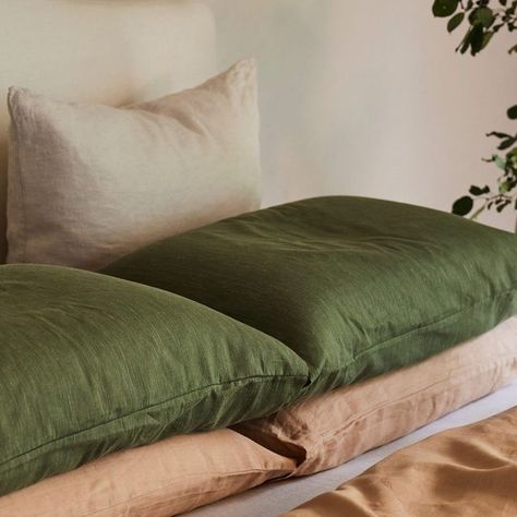 Bed Threads.® on Instagram: "The cosiest sleep sanctuary captured in @chelseamacc's Upstate New York home. 💫 Recreate this bedroom with Olive Stripe, Terracotta & Oatmeal paired with our Classic Linen Bedhead. ✨" Linen Bedhead, Bed Threads, New York Home, Sleep Sanctuary, New York Homes, Upstate New York, Bed Head, Oatmeal, Sleep