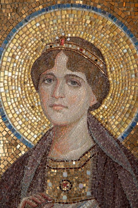 Byzantine Art Painting, Mosaic Portrait, Byzantine Mosaic, Istoria Artei, Mosaic Tile Art, Royal Art, Mosaic Artwork, Byzantine Art, Roman Art