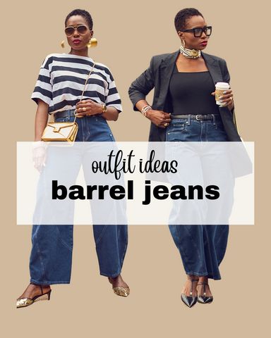 Barrel jeans outfit, Farotelle, black fashion blogger, Bvlgari Serpenti shoulder bag, striped tee style, black blazer, street style fashion, elevated casual outfit, Dolce Vita Lavon kitten heels pumps, Free People Barrel Jeans, longline blazer style, how to style a scarf Cropped Barrel Jeans Outfit, Plus Size Barrel Jeans Outfit, Barrel Jean Outfit Ideas, Barrel Jeans Outfit Street Style, Styling Barrel Jeans, How To Wear Barrel Jeans, Barrel Jeans Outfit Fall, Cropped Straight Leg Jeans Outfit, Barrel Jeans Outfit Winter