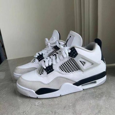 Jordan 4 Retro Military Black, Jordan 4’s, Expensive Things, Pretty Sneakers, Trendy Shoes Sneakers, Dr Shoes, Nike Fashion Shoes, Preppy Shoes, Jordan 4s