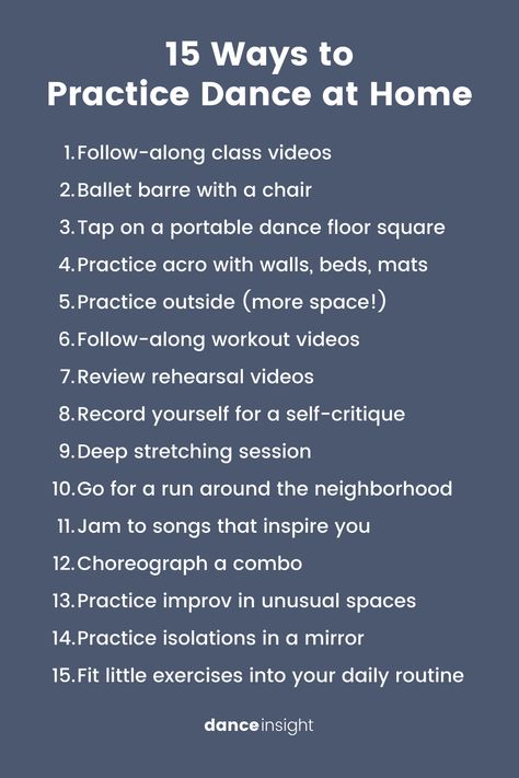 15 Ways to Practice Dance at Home – Dance Insight How To Learn Dance At Home, Learn Ballet At Home, How To Learn Ballet At Home, Learn Dance At Home, Learning Ballet, Dance Terminology, How To Dance Better, Learn Ballet, Dance At Home