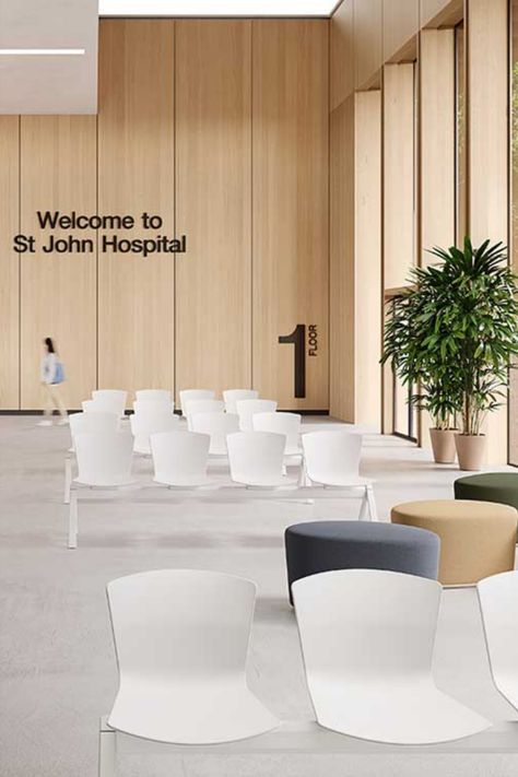 Waiting Chairs Hospital, Hospital Staff Room, Biophilic Hospital Design, Waiting Chairs Office, Medical Waiting Room Design, Hospital Interior Design Lobbies, School Waiting Area, Hospital Interior Design Medical, Waiting Chair Design