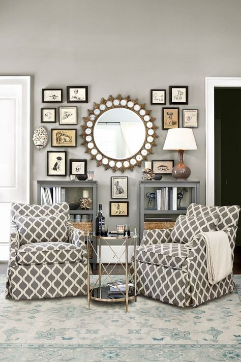 10-Dazzling-Round-Wall-Mirrors-to-Decorate-Your-Walls-4 10-Dazzling-Round-Wall-Mirrors-to-Decorate-Your-Walls-4 Wall Mirrors Decor Ideas, Mirror Decor Ideas, Mirror Gallery, Mirror Gallery Wall, Latest Interior Design Trends, Mirror Ideas, Mirror Design Wall, Round Mirror, Ballard Designs