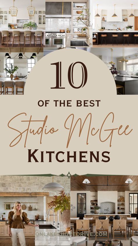 From modern farmhouse to traditional shaker, find inspiration for your dream kitchen from these beautiful Studio McGee designs. #studiomcgee #kitchendesign https://www.theworldaccordingtome.org/1963860_15-kitchen-ideas-to-transform-your-space/?the-best-studio-mcgee-kitchens-for-every-style Kitchen Decor Studio Mcgee, Dream House Makeover Show, Kitchen Design Studio Mcgee, Studio Mcgee Backsplash Tile, Mcgee And Co Design, Studio Mcgee Quartz Countertops, Studio Mcgee Hardware, Studio Magee Designs, Magee And Co Kitchen