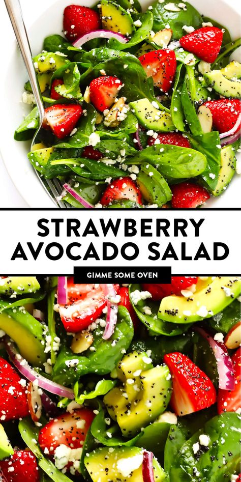 Healthy Salad Recipes With Fruit, Loose Weight Salad Recipes, Spinach And Strawberry Salad Recipe, Fruit And Veggie Salad Recipes, Summer Salad Ideas Dinners, Easy Delicious Salad Recipes, All Fruit And Veggie Diet Meals, Elegant Salads Dinner Parties, Easy Healthy Gluten Free Lunch