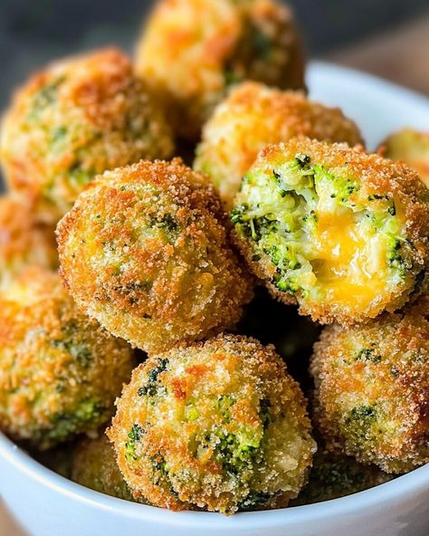 Crispy Broccoli Cheese Bites - Quickest Recipes Baked Broccoli Cheese Bites, Broccoli Cheese Nuggets, Broccoli And Cheese Appetizers, Cheddar Broccoli Bites, Crispy Broccoli Cheese Rounds, Broccoli Cheese Fries, Brocolli Appetizer Recipes, Cauliflower Cheese Bites, Keto Broccoli Cheese Bites