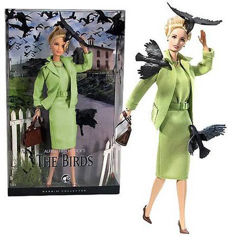 Disenchanted Disney Dolls, Mid Century Barbie, Free Moving Barbie Dolls, The Birds Movie, Alfred Hitchcock The Birds, Tippi Hedren, Barbie Collector Dolls, Disney Dolls, Barbie I