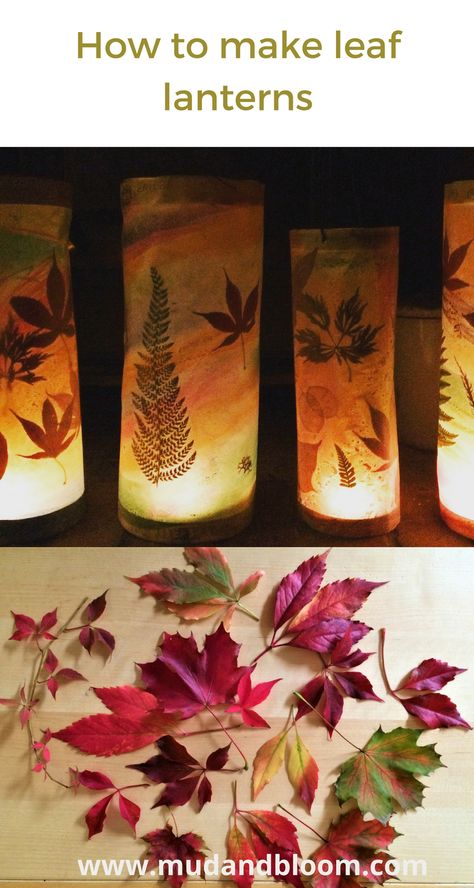 How to make leaf lanterns, this is a lovely activity that can be enjoyed by children of all ages Leaf Lanterns For Kids, Homemade Lanterns Diy, Martinmas Waldorf, Waldorf Thanksgiving, Leaf Lantern Craft, Dayhome Activities, Lantern Walk, Homemade Lanterns, Woodland Activities