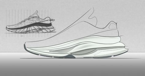 Shoes Concept Design, Sketch Shoes Design, Carbon Plate Running Shoes, Sneakers Concept Design, Footwear Sketches Design, Sneaker Sketch Design, Outsole Design Sketch, Shoe Design Sketches Sneakers, Shoes Design Drawing