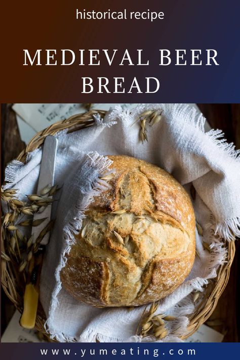 Medieval Bread Recipes, Yeast Beer Bread Recipe, Medieval Dinner Recipes, Medieval Feast Recipes, Medieval Soup Recipes, Viking Bread Recipe, Ancient Bread Recipe, Witcher Recipes, D&d Recipes