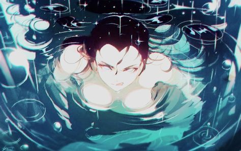 *.[@fernandadiasartwork).* Dias Artwork, Mermaid Water, Water Rain, Animation Storyboard, Perspective Drawing Lessons, Fish Tail, Artist Style, Digital Art Girl, Anime Couples Drawings