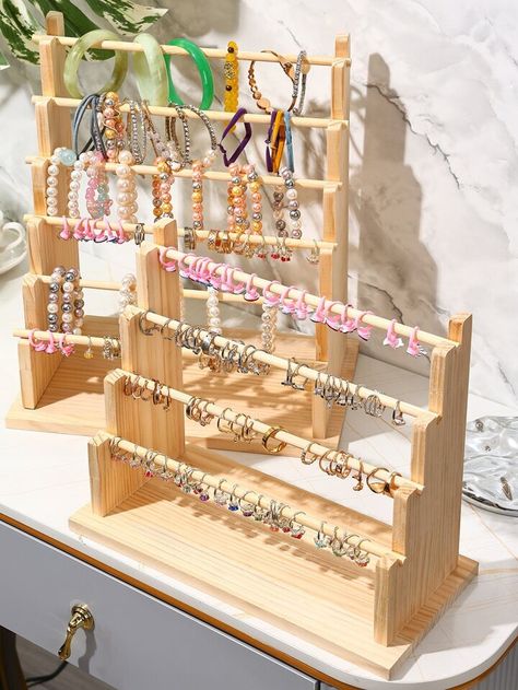 Diy Jewelry Stand, Earrings Storage, Jewelry Store Displays, Jewelry Booth, Jewellery Storage Display, Dressing Room Decor, Functional Jewelry, Booth Displays, Jewellery Holder