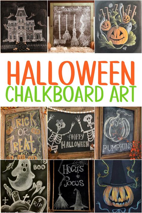 Fall Chalk Art Ideas Easy, Halloween Chalk Board Decor, Fall Halloween Chalkboard Art, Happy Fall Y'all Chalkboard, Halloween Black Board Ideas, Spooky Season Chalkboard Art, Halloween Chalk Art Ideas, Funny Halloween Chalkboard Art, Happy Fall Yall Chalkboard Art