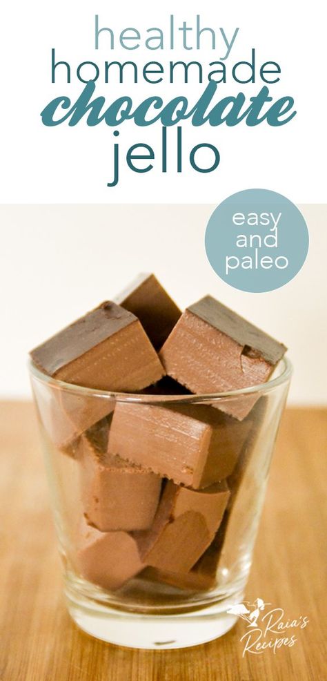 Healthy Homemade Chocolate Jello (only 4 ingredients!) Natural Jello Recipes, Homemade Jello With Beef Gelatin, Chocolate Pudding With Gelatin, Gelatin Chocolate Pudding, Recipes With Unflavored Gelatin, Dye Free Jello, Vanilla Jello Recipes, Beef Gelatin Jello, Homemade Gelatin Recipes