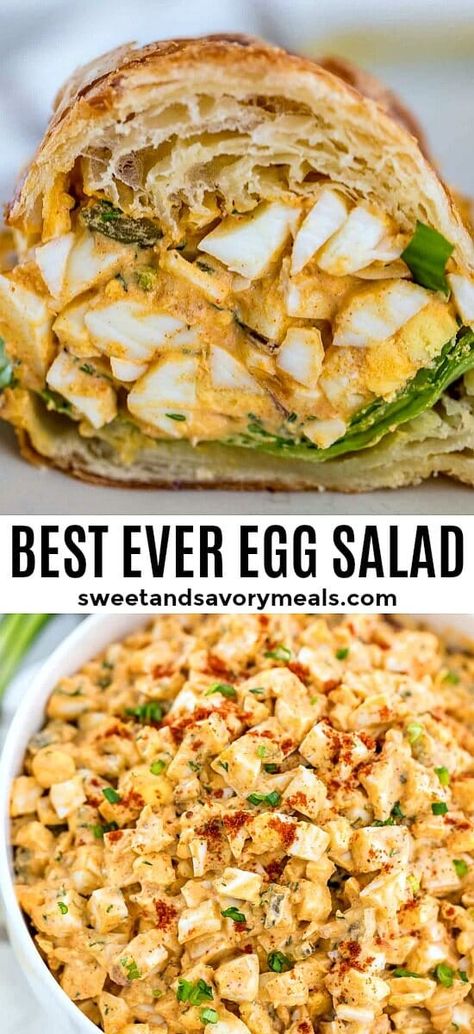 Egg Salad Recipe Healthy, Classic Egg Salad Recipe, Classic Savory, Roast Beef Sandwich, Classic Egg Salad, Sandwich Bar, Savory Meals, Salad Recipes Video, Egg Salad Recipe