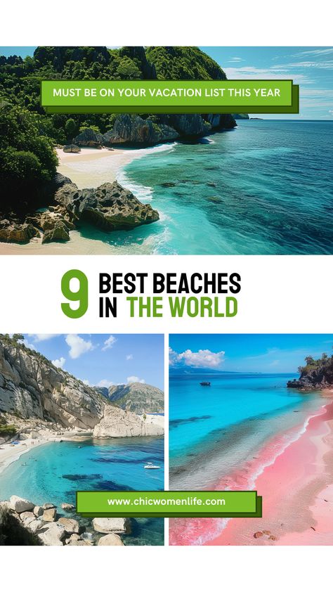 9 best beaches in the world Best Beach Vacations, Best Tropical Vacations, Best Beaches In The World, Vacation List, Book Cheap Flights, Open Ocean, Beach Vacations, Tropical Climate, Europe Summer