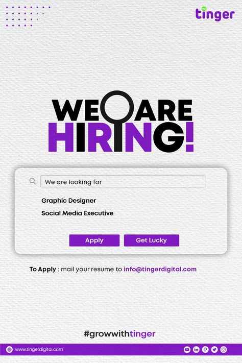 we are hiring! #socialmedia #marketing #socialmediamarketing #digitalmarketing #instagram #branding #business #marketingdigital #seo #design Linkedin Hiring Post, Hiring Creative Design, Digital Marketing Hiring Poster, Graphic Designer Hiring Poster Creative, Hiring Poster Creative Ads, Creative Hiring Post Design, Graphic Designer Hiring Post, Linkedin Post Design Ideas, We Are Hiring Creative Ads