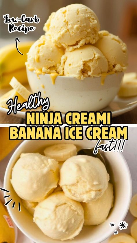 Healthy Ninja Creami Banana Ice Cream Recipe (Low-Carb)