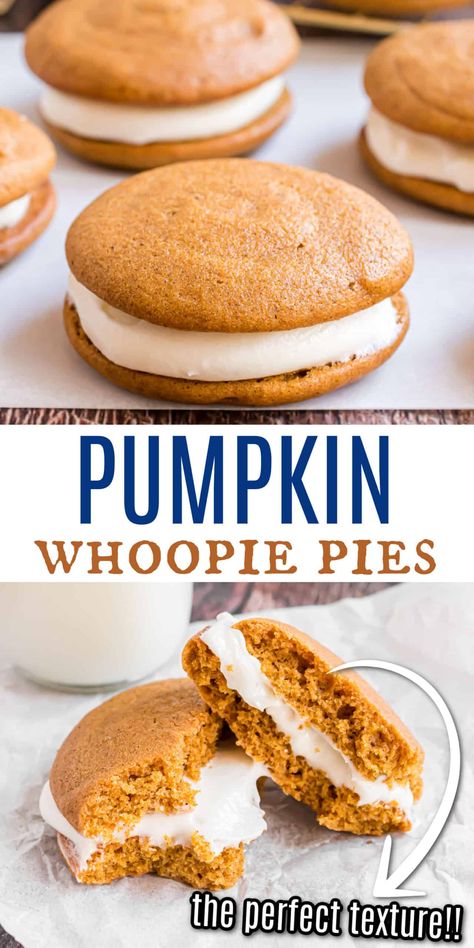 Pies With Cream Cheese, Pumpkin Whoopie Pie Recipe, Whoopie Pie Filling, Whoopie Pie Recipe, Pumpkin Pie Spice Mix, Pumpkin Whoopie Pies, Cookie Shop, Pumpkin Coffee Cakes, Whoopie Pie