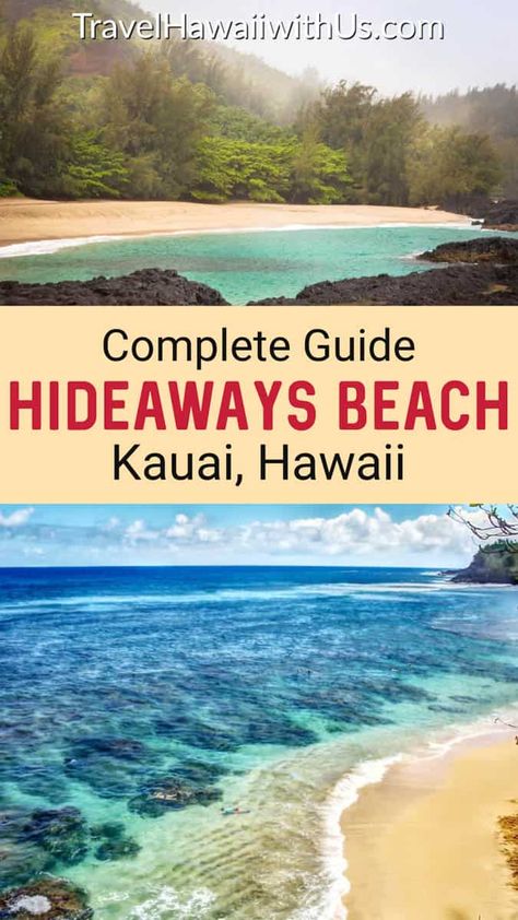 Hideaways Beach, Kauai: Complete 2024 Visitor Guide Kahului Hawaii, Kauai Snorkeling, Beach House Kauai, Hawaii Vacation Tips, Kauai Travel, West Coast Travel, Kauai Vacation, Hanalei Bay, Itinerary Planning