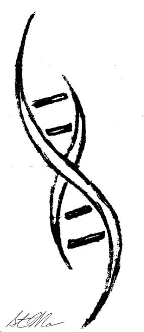 DNA tattoo? make more like infinity symbol and that be kay Biology Tattoo, Dna Drawing, Science Tattoo, Science Tattoos, Dna Art, Dna Tattoo, Dna Helix, Brother Tattoos, Nerd Tattoo